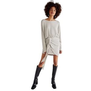 Elegant Gray Mini Dress